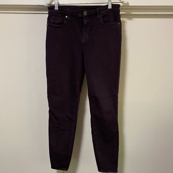 Kut from the Kloth, brown denim front zip jeans, size 8 - Picture 1 of 12